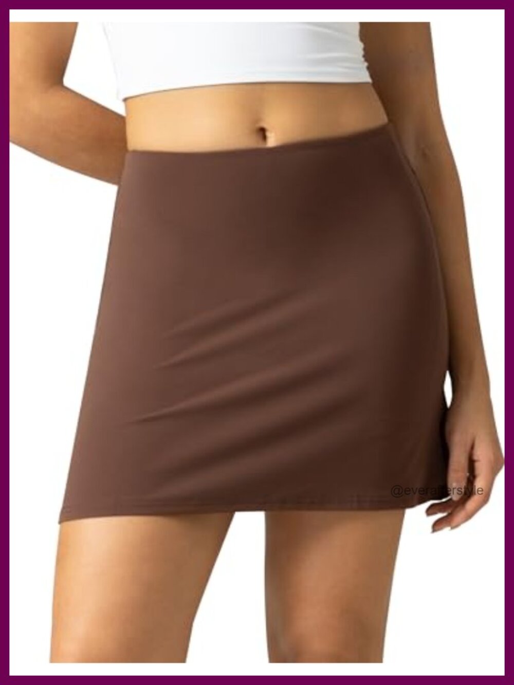Tennis Skort High Waisted A-Line Golf Skirt with Inner Shorts Pockets